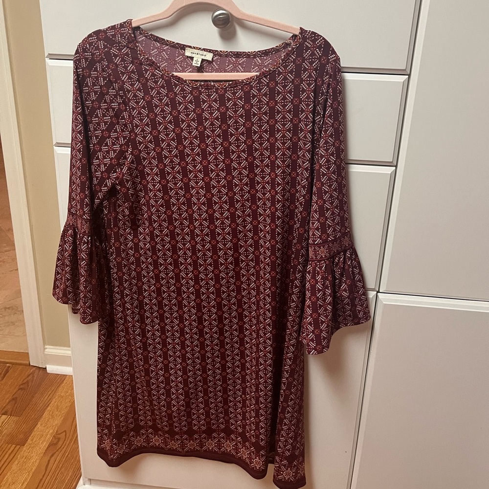 Max Studio Large maroon dress